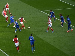 Arsenal Unggul 2-0 atas Leicester di Babak Pertama