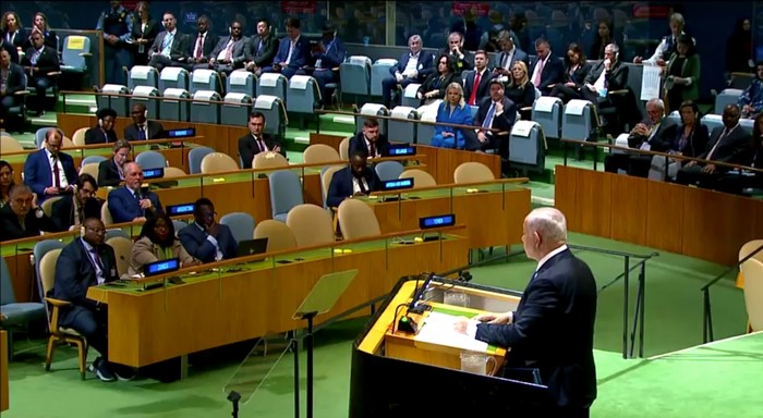 Netanyahu di Sidang Majelis PBB.