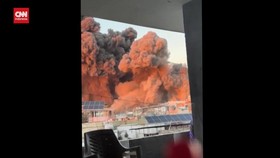 VIDEO: Penampakan Gumpalan Asap usai Israel Serang Markas Hizbullah