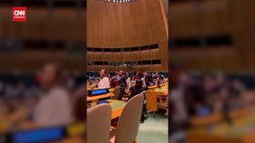 VIDEO: Detik-detik Delegasi RI Walk Out saat Netanyahu Pidato di PBB