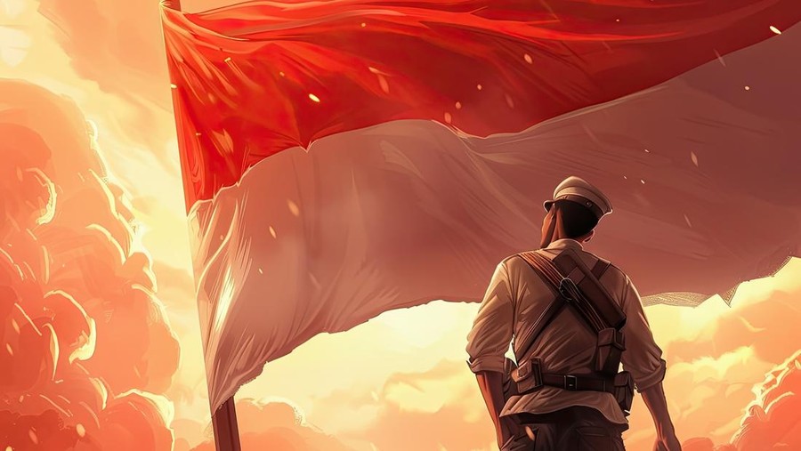 Ilustrasi pahlawan nasional Indonesia