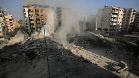 FOTO: Kehancuran Beirut usai Serangan Israel Tewaskan Bos Hizbullah