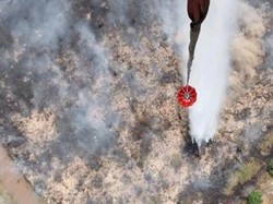 Karhutla di Muara Enim dan Ogan Ilir, Helikopter 129 Kali Water Bombing