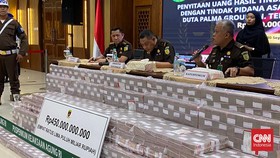 Penampakan Uang Rp450 Miliar Sitaan Kejagung Kasus Sawit Duta Palma