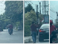 Video: Aksi Pria di Lampung Todongkan Senjata Api ke Pengguna Jalan