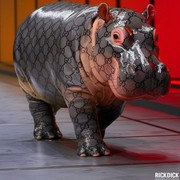 'Moo Deng' Tampil Gaya di Panggung Runway dengan Kostum Mewah Buatan AI!