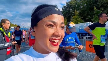 7 Potret Artis Indonesia Ikut Berlin Marathon, Nirina hingga Yuki Kato