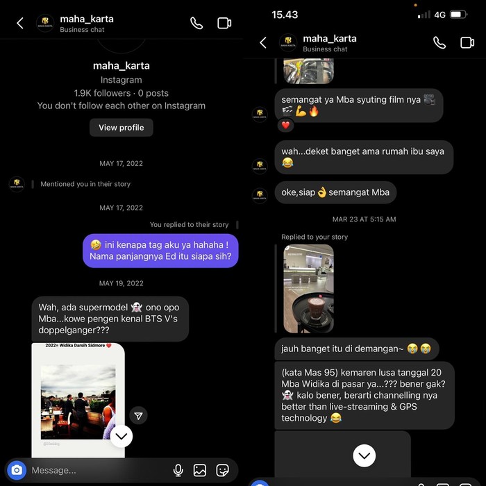 Aktris Widika kena teror stalker