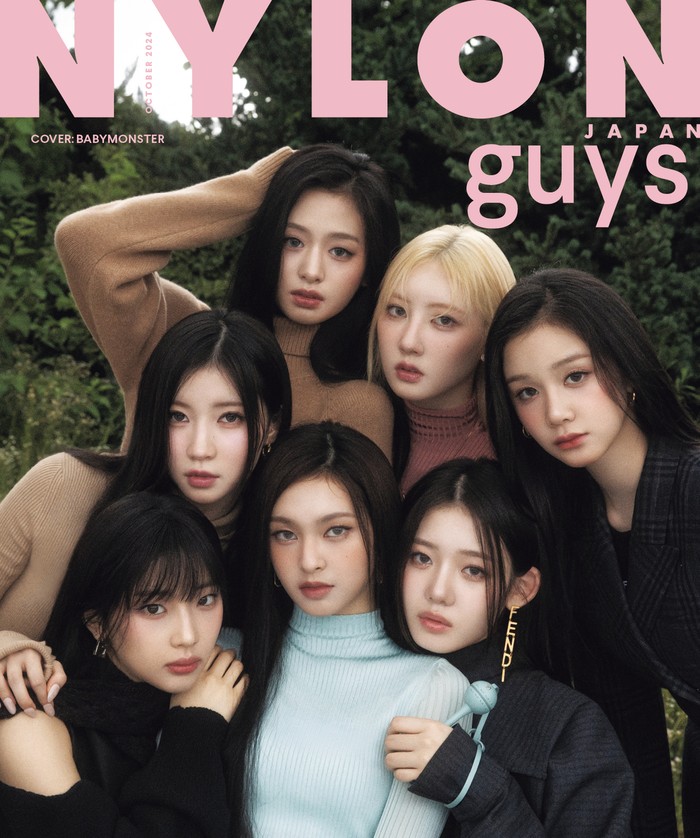 BABYMONSTER mengejutkan penggemar dengan tampil di tidak hanya satu, tetapi dua sampul majalah NYLON JAPAN edisi Oktober 2024. Double cover itu sendiri dibagikan di media sosial pada 7 Agustus 2024 lalu. / Foto: x.com/NYLONJAPAN
