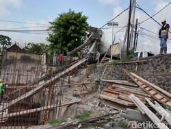 Progres Pembangunan Jembatan Tukad Badung Capai 28,6%