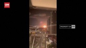 VIDEO: Momen Rudal Iran Meledak di Tel Aviv Israel