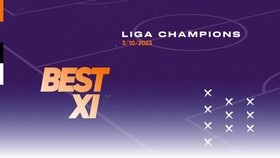 Best 11 Liga Champions: Trio Bomber Tim Kuda Hitam di Depan
