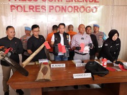Pria di Ponorogo Diamankan Setelah Potong 3 Pohon Pinus Perhutani