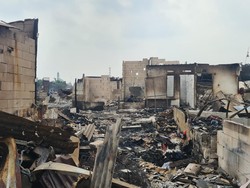 Kondisi Lokasi Kebakaran di Kalideres Jakbar, Lapak hingga Rumah Hangus