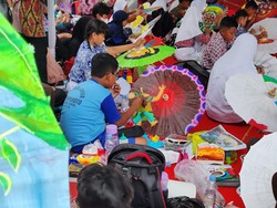 Lestarikan Warisan Budaya, Disporapar Klaten Gelar Lomba Lukis Payung
