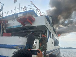 Kapal Roro Terbakar di Perairan Tanjung Kasam Batam, ASDP Lakukan Investigasi