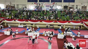 Kemeriahan CNN Indonesia Taekwondo Championship Piala Menpora 2024