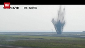 VIDEO: Penampakan Bom AS dari Perang Dunia II Meledak di Jepang