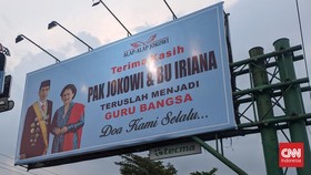 Baliho Terima Kasih Jokowi Muncul di Solo, Diminta Jadi Guru Bangsa