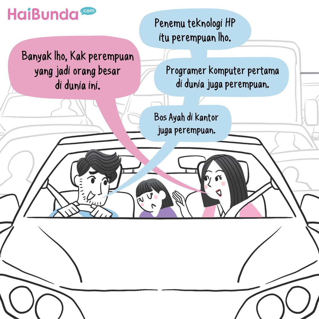 Ketika ditanya soal cita-cita, Si Kakak menjawab ingin menjadi penerbang. Namun sayangnya, ada saudara Ayah Bubun yang mematahkan semangatnya nih.