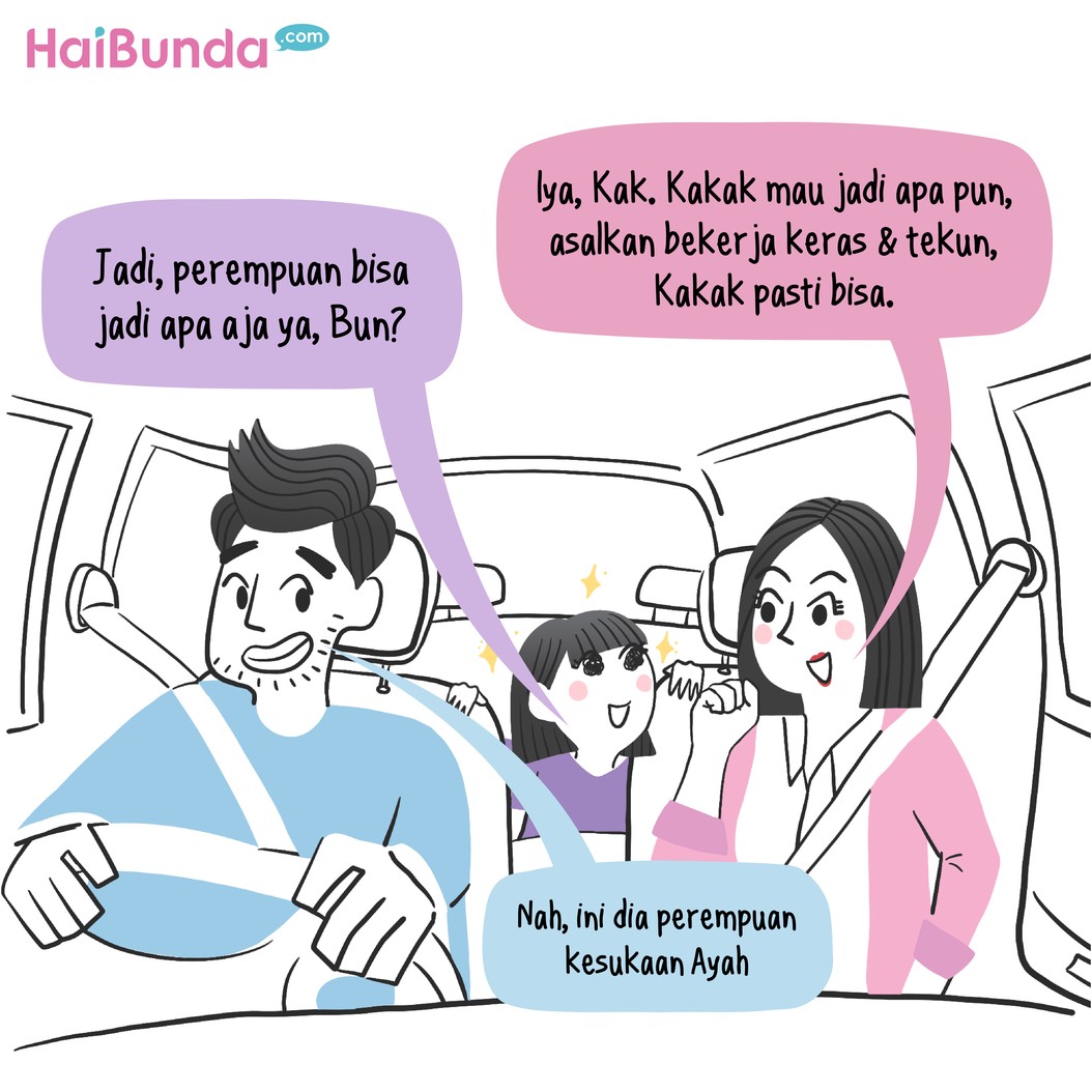 Ketika ditanya soal cita-cita, Si Kakak menjawab ingin menjadi penerbang. Namun sayangnya, ada saudara Ayah Bubun yang mematahkan semangatnya nih.