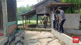 Anggota TNI-Polri Cari Buaya-buaya yang Kabur dari Penangkaran Cianjur