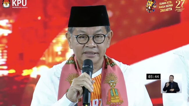 Pramono Anung optimistis bisa menang satu putaran setelah memandang hasil survei sejumlah lembaga nan dirilis sepekan jelang pencoblosan Pilkada Jakarta 2024.