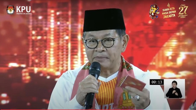 Cagub Pramono Anung menyebut keberadaan Transjakarta hingga ke luar wilayah Bogor dan Cianjur itu kendaraan pribadi yang masuk ke Jakarta akan berkurang.