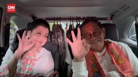 VIDEO: Diantar Istri ke Debat, Pramono Anung: Moga-moga Berkah