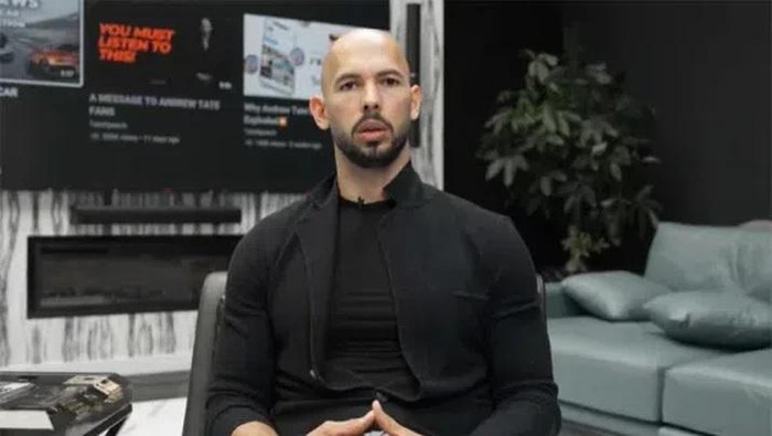 Andrew Tate/Foto: Tangkap Layar FreeTopG via Vimeo
