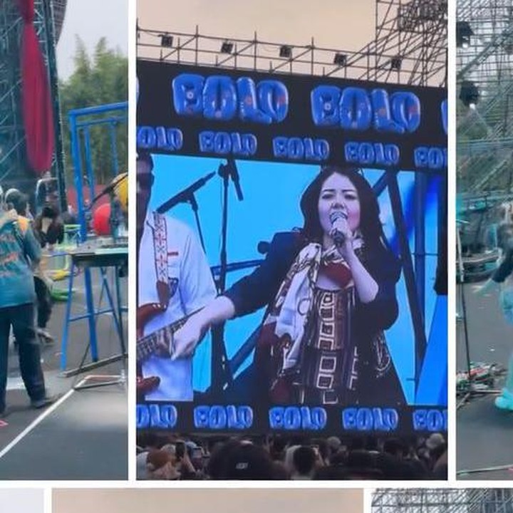<p>Eks penyanyi cilik selanjutnya yang tampil adalah Tina Toon. Perempuan yang kini terjun ke dunia politik ini sempat populer sebagai penyanyi cilik era 90-an. Nah, di festival musik kali ini, Tina Toon membawakan lagu populernya yang berjudul <em>Bolo Bolo</em>. Penonton pun bersorak saat Tina menggoyangkan leher yang menjadi ciri khasnya. (Foto: Instagra @tinatoon101)</p>