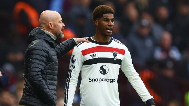 Erin ten Hag membawa Manchester United mencatat rekor terburuk dua musim beruntun di Premier League setelah diimbangi Aston Villa, Minggu (6/10).