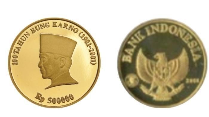 Uang koin mengandung emas