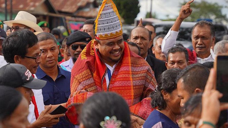 Ketua Tim Pemenangan pasangan calon gubernur dan wakil gubernur Sumatera Utara (Sumut) Bobby Nasution-Surya, Hinca Panjaitan
