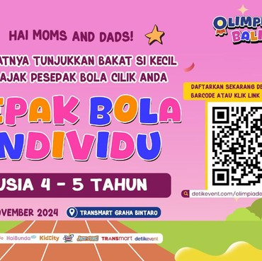 Unjuk Bakat Si Kecil Yuk Mom, Daftar Lomba Sepak Bola Individu di Olimpiade Balita