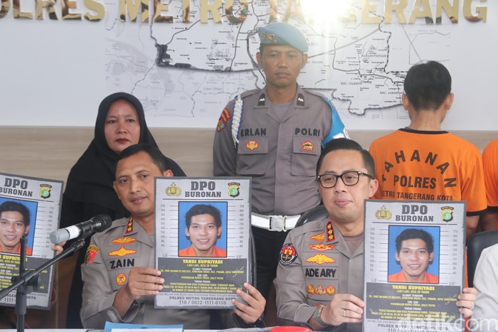 Polisi merilis wajah Yandi Supriyadi, DPO predator anak di panti asuhan di Kunciran Indah, Kota Tangerang.