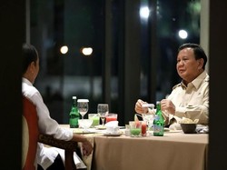 Makan Malam Bareng Jokowi, Prabowo: Tukar Pikiran Terkait Kepentingan Rakyat