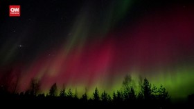 VIDEO: Melihat Tarian Aurora Borealis, Disebut Mirip Bendera Palestina