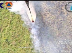 4 Daerah Sumsel Masih Terbakar, 5 Helikopter Lakukan Water Bombing