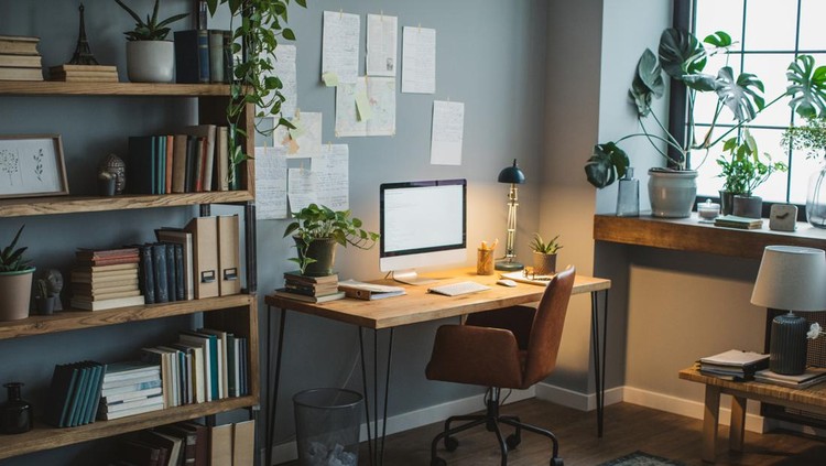 Modern office at home.