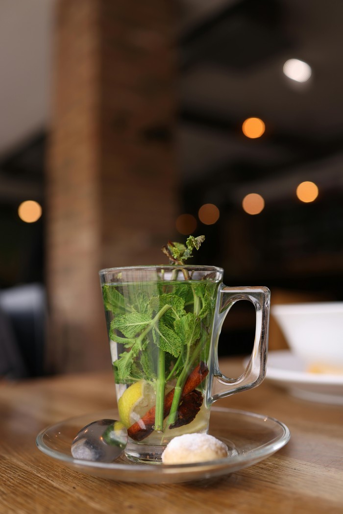 Ilustrasi spearmint tea