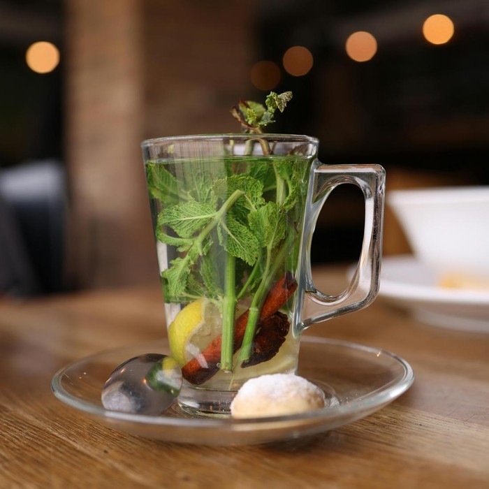 Ilustrasi spearmint tea