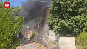 VIDEO: Serangan Puluhan Roket Hizbullan Tewaskan 2 Warga Israel