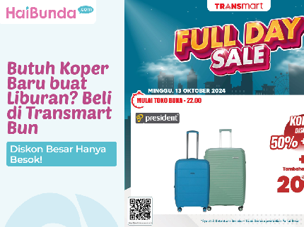 Butuh Koper Baru buat Liburan? Beli di Transmart Bun, Diskon Besar Hanya Besok!
