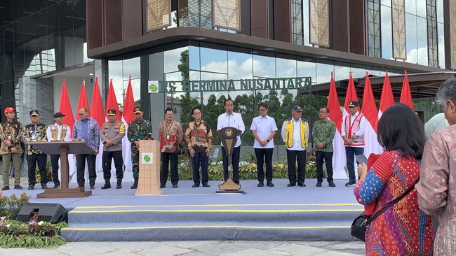 Hermina Group membangun RS bertaraf internasional perdana senilai Rp650 miliar di IKN. Diresmikan Jokowi hari ini (11/10).