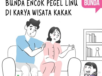 Komik: Bunda Encok Pegel Linu di Karya Wisata Kakak