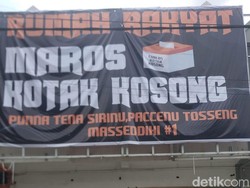 Eks Posko Pemenangan Suhartina di Maros Jadi Rumah Relawan Kotak Kosong