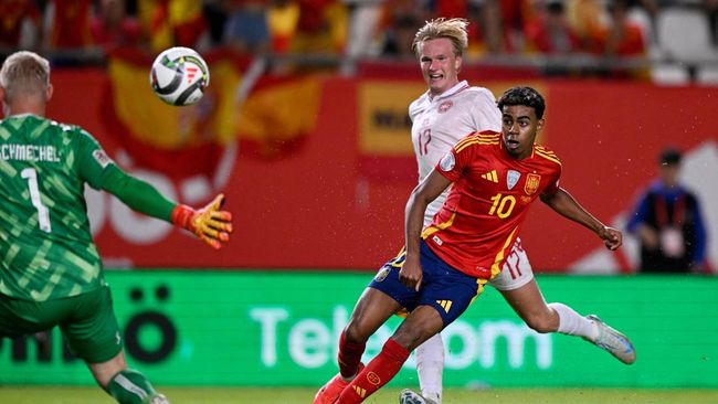 Hasil UEFA Nations League: Spanyol Susah Payah Kalahkan Denmark