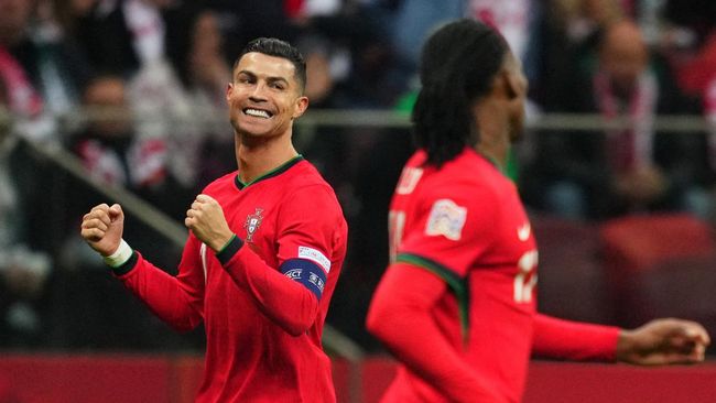 Hasil UEFA Nations League: Ronaldo Cetak Gol, Portugal Sikat Polandia