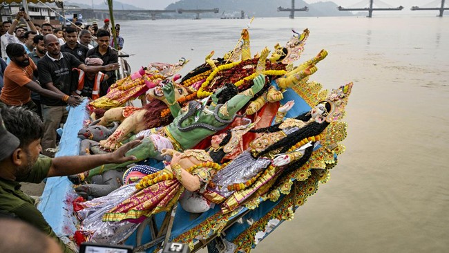 FOTO: Durga Puja, Festival Tahunan Identitas Budaya Kolkata